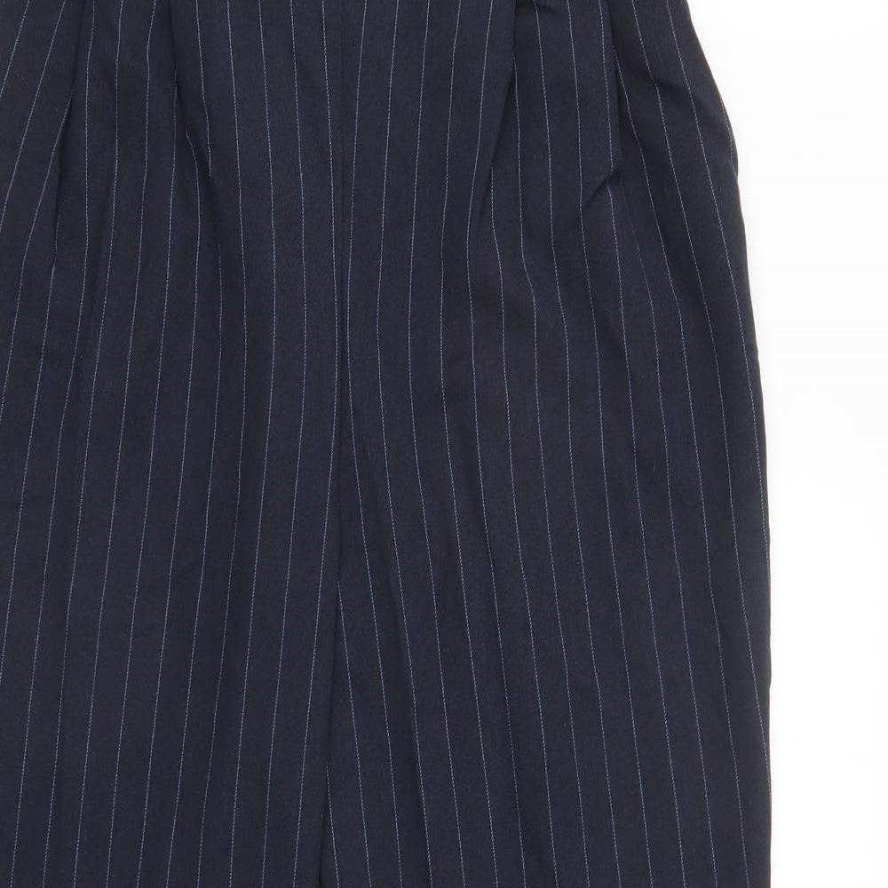 TU Womens Blue Striped  Bloomer Trousers Size 14 L28 in