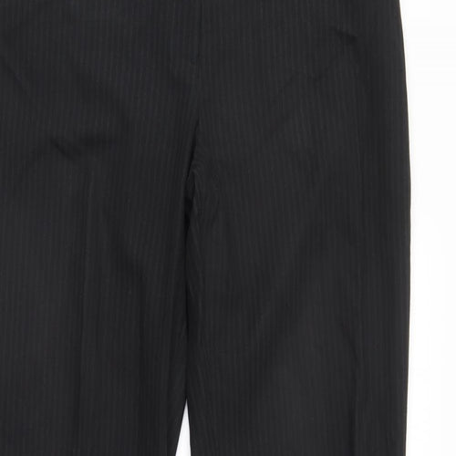 F&F Womens Black Striped  Trousers  Size 12 L30 in