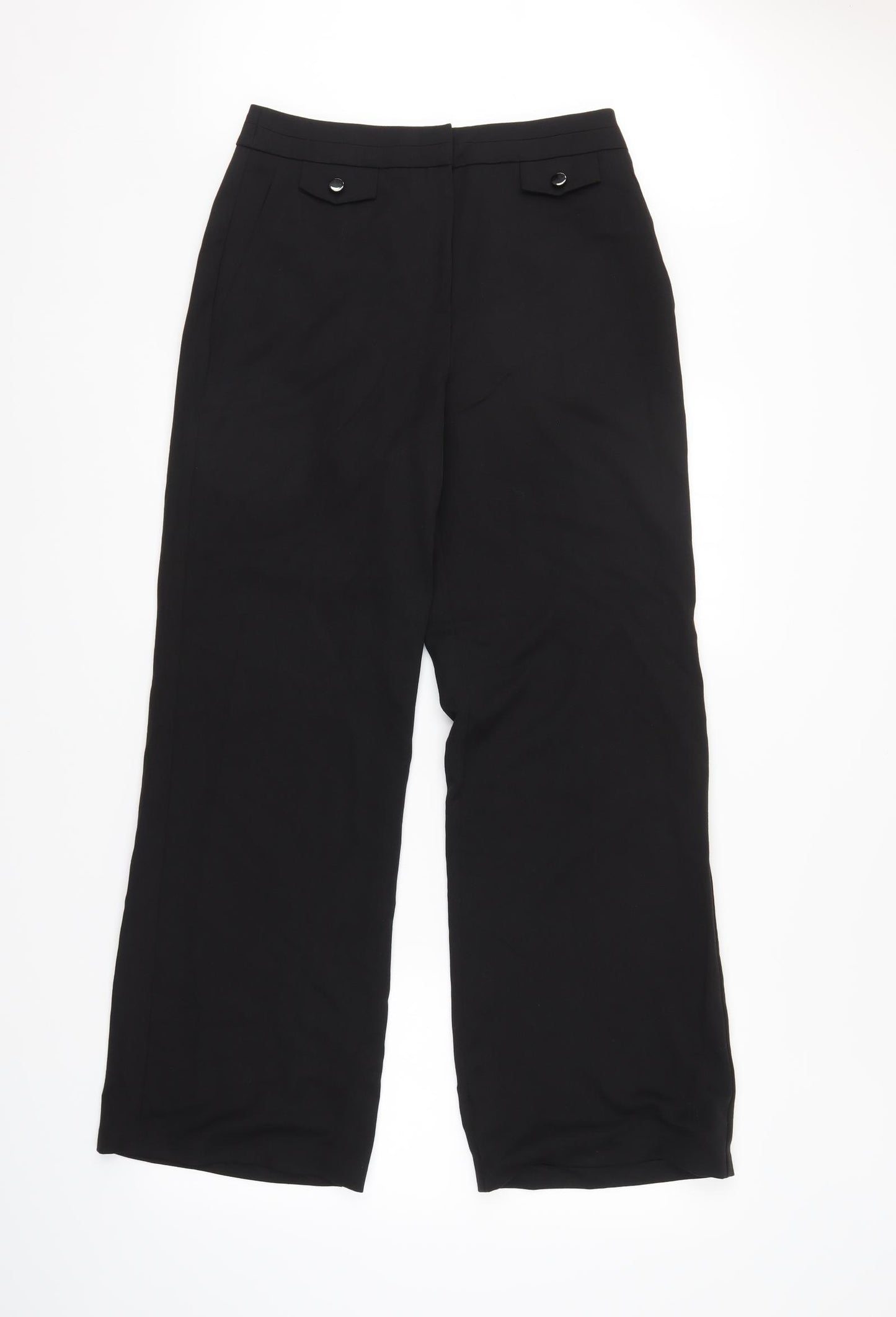 F&F Womens Black   Trousers  Size 10 L32 in