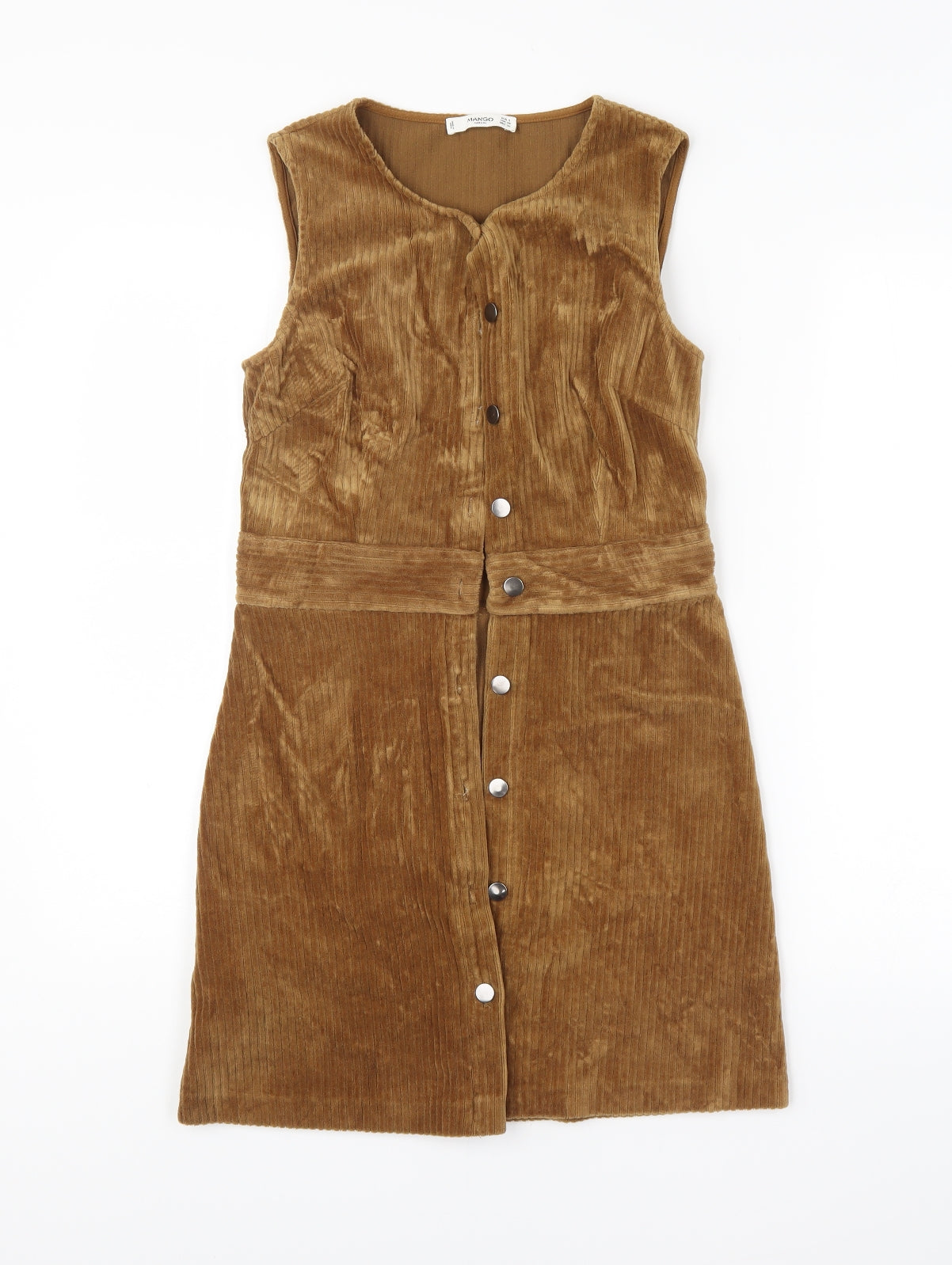 Mango Womens Brown   Basic Button-Up Size S