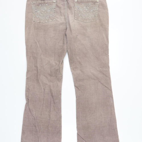 M&S Womens Purple   Straight Jeans Size M L30 in