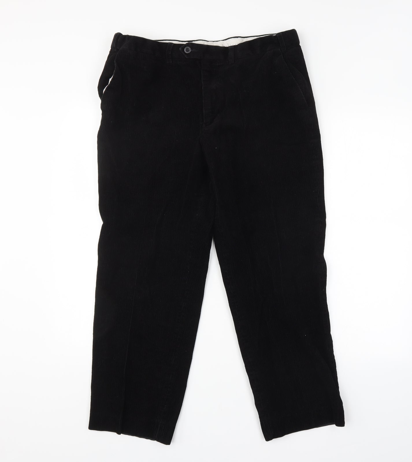 M&S Mens Black   Trousers  Size 36 in L31 in