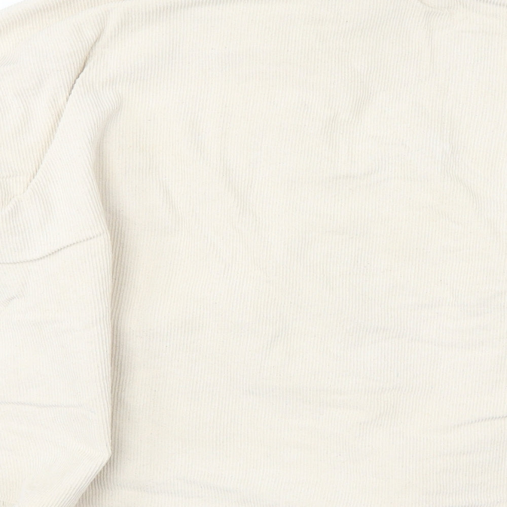 Boohoo Womens Beige   Basic Button-Up Size 14
