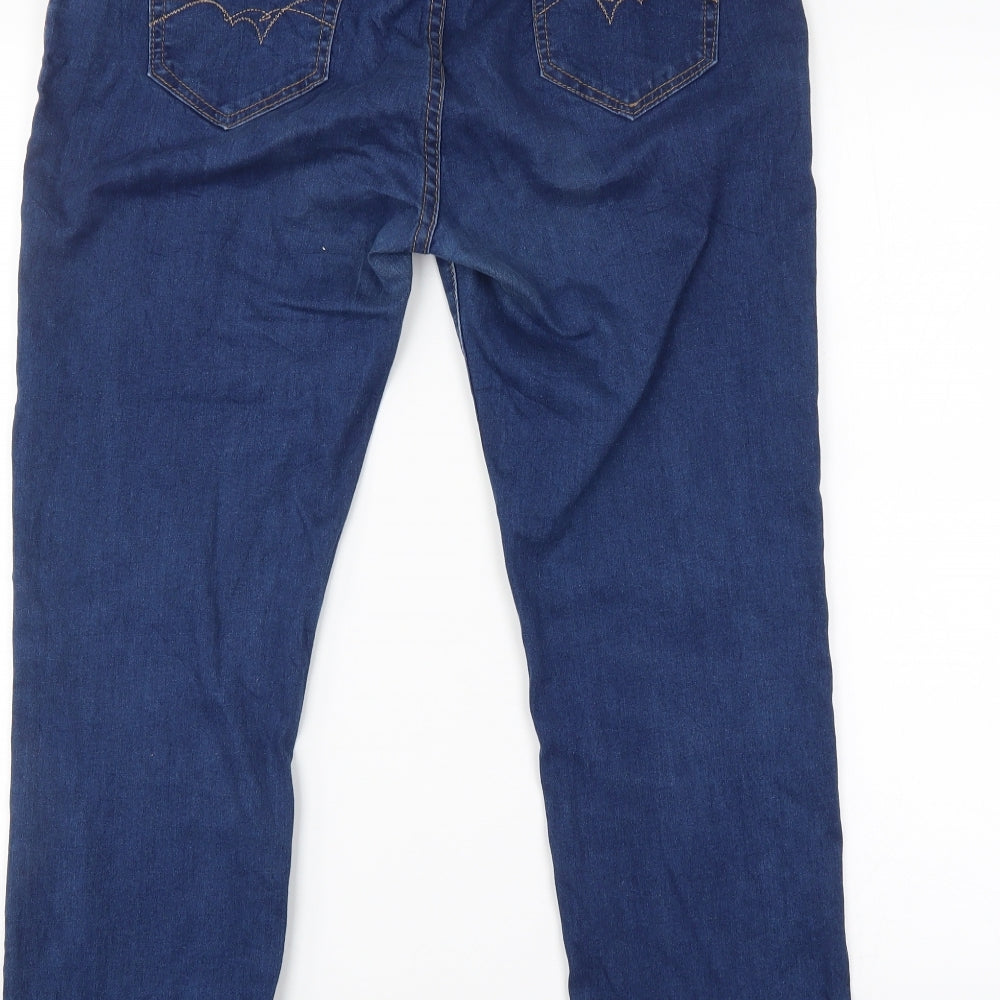 Preworn Womens Blue   Straight Jeans Size 18 L28 in