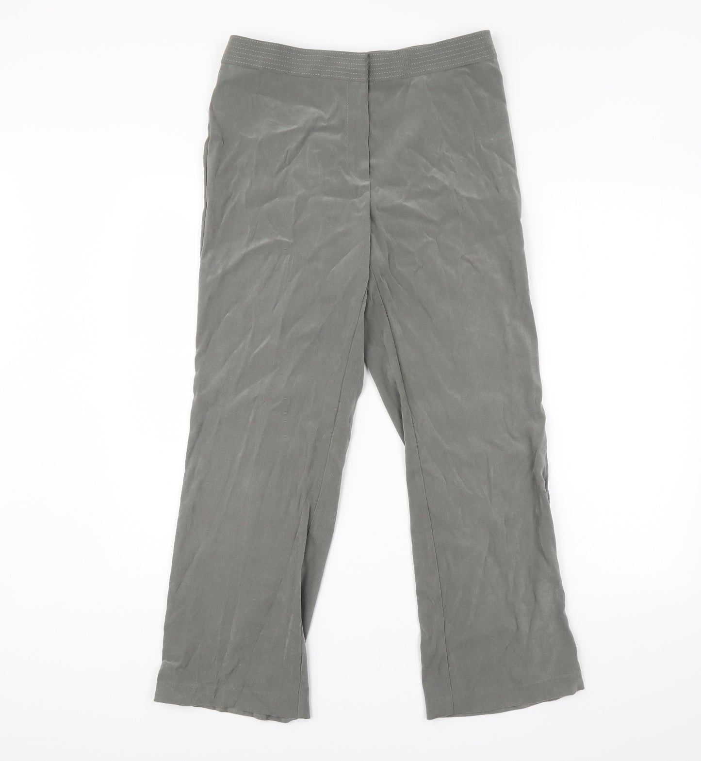 M&S Womens Green   Trousers  Size 12 L28 in
