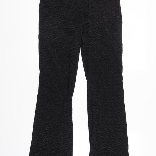 NEXT Womens Black Argyle/Diamond  Trousers  Size 10 L30 in