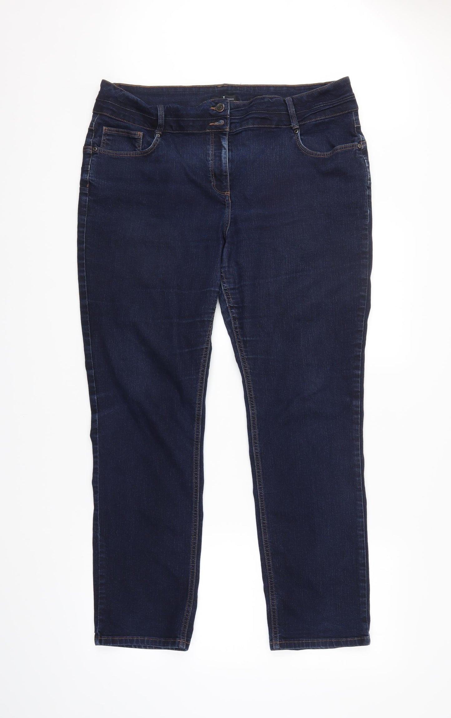 Jasper Conran Womens Blue   Straight Jeans Size 20 L30 in