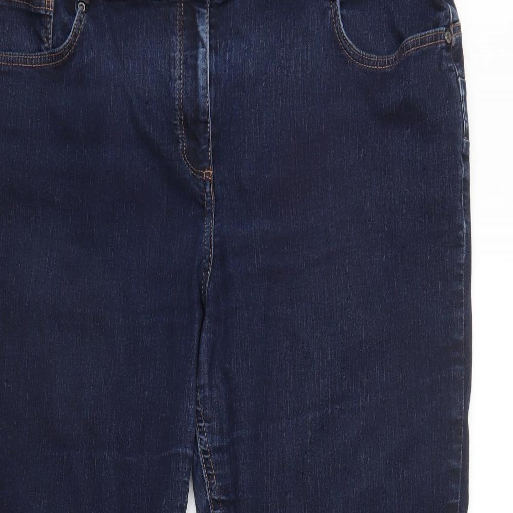 Jasper Conran Womens Blue   Straight Jeans Size 20 L30 in