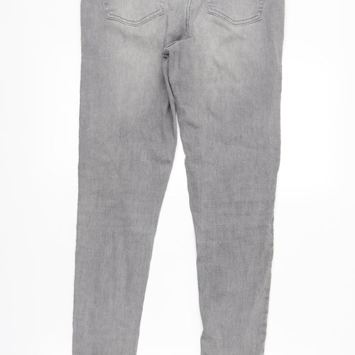 Denim Co. Womens Grey   Straight Jeans Size 14 L30 in