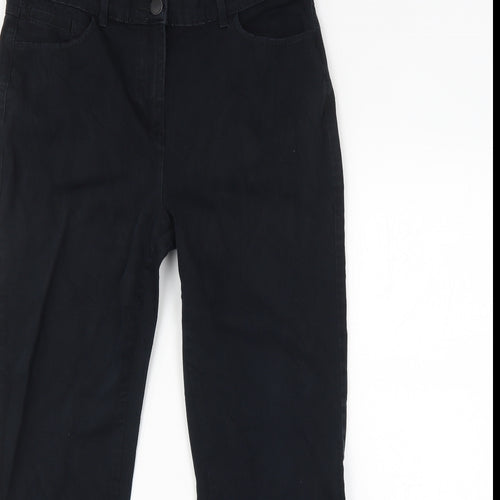M&S Womens Black   Straight Jeans Size 14 L30 in