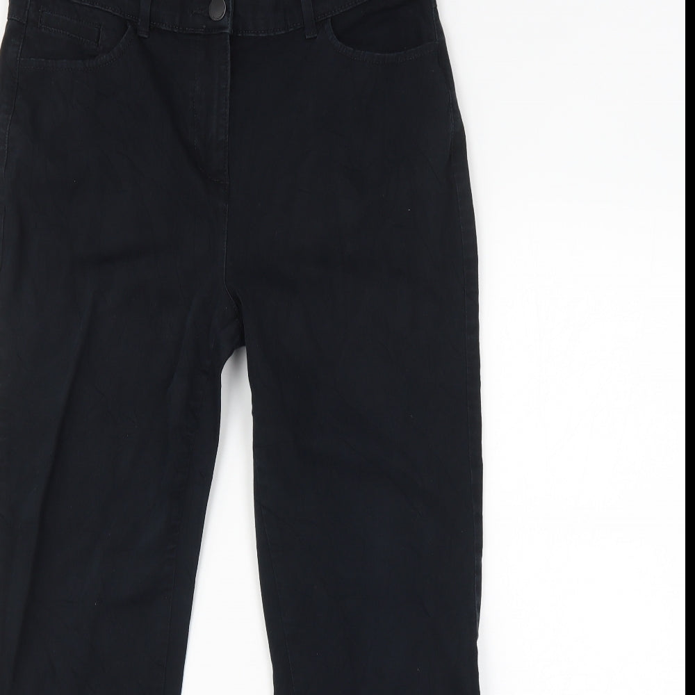 M&S Womens Black   Straight Jeans Size 14 L30 in