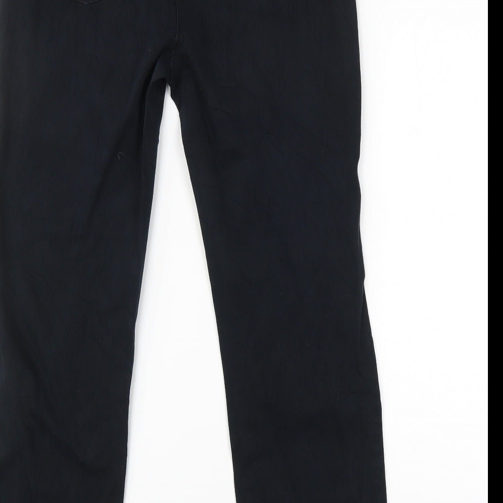 M&S Womens Black   Straight Jeans Size 14 L30 in