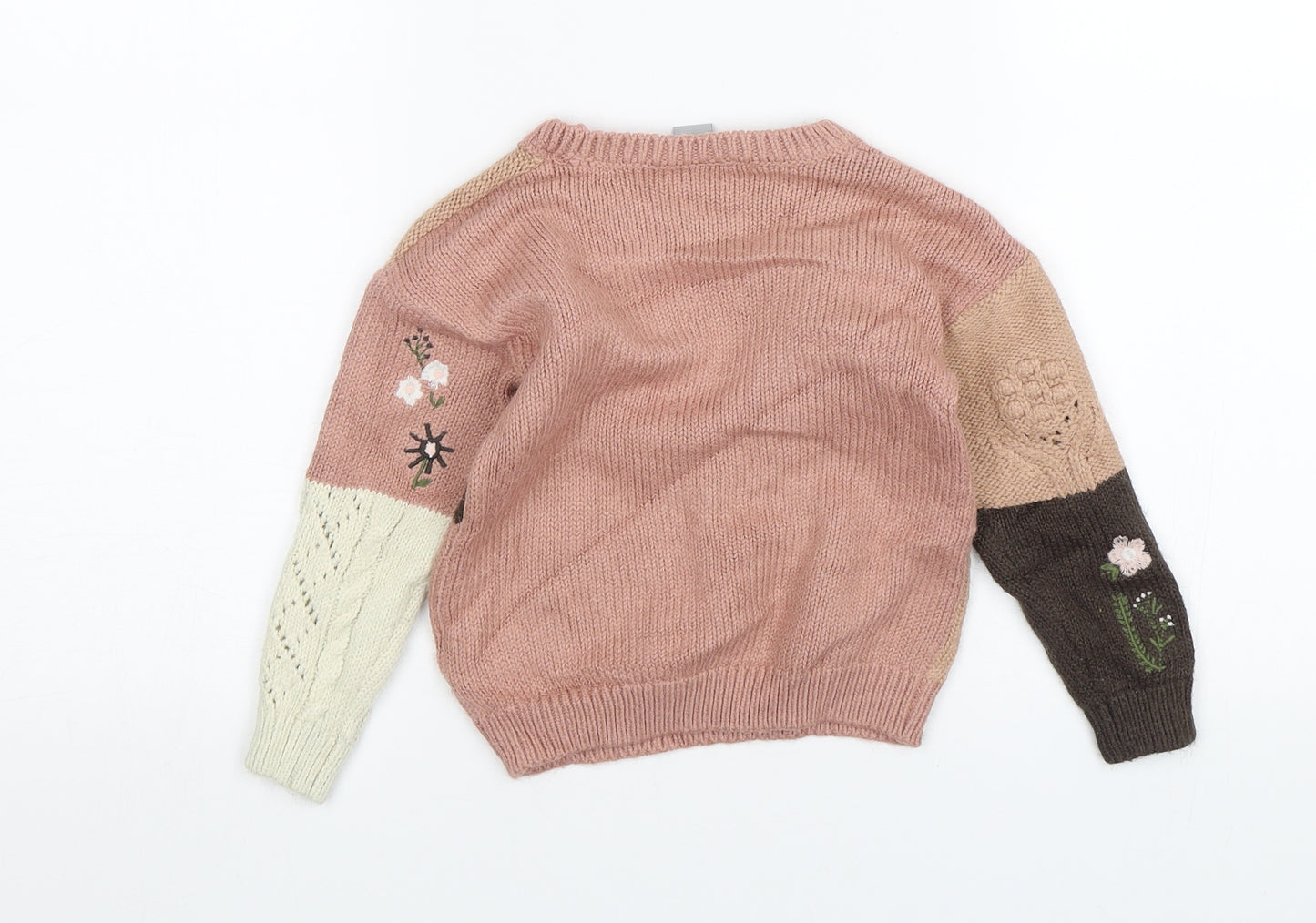 TU Girls Pink   Pullover Jumper Size 2-3 Years