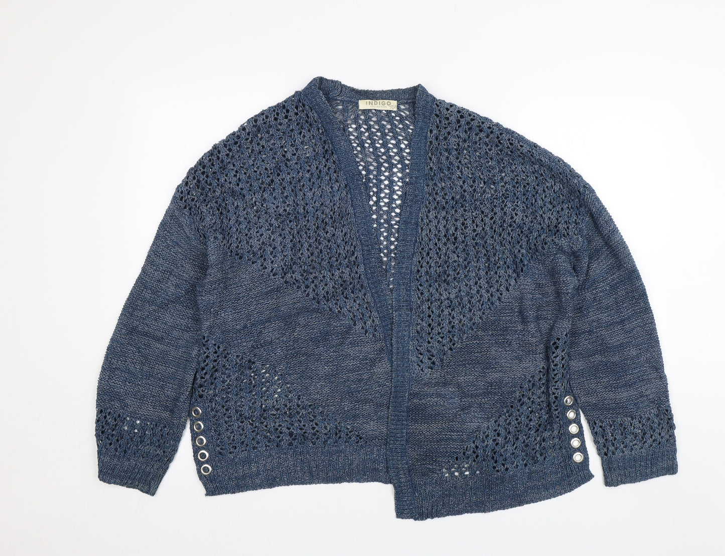 M&S Womens Blue   Cardigan Jumper Size L