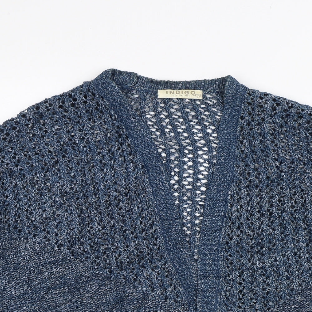 M&S Womens Blue   Cardigan Jumper Size L
