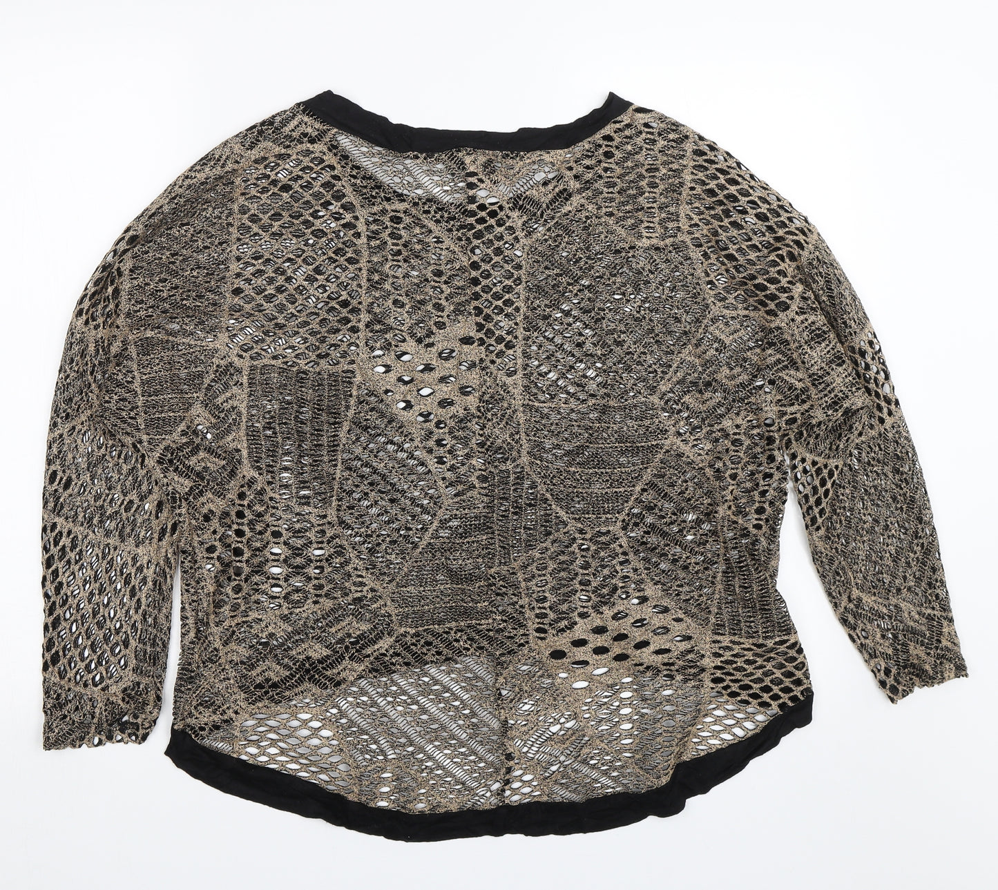 Izabel London Womens Brown   Basic Blouse Size 8