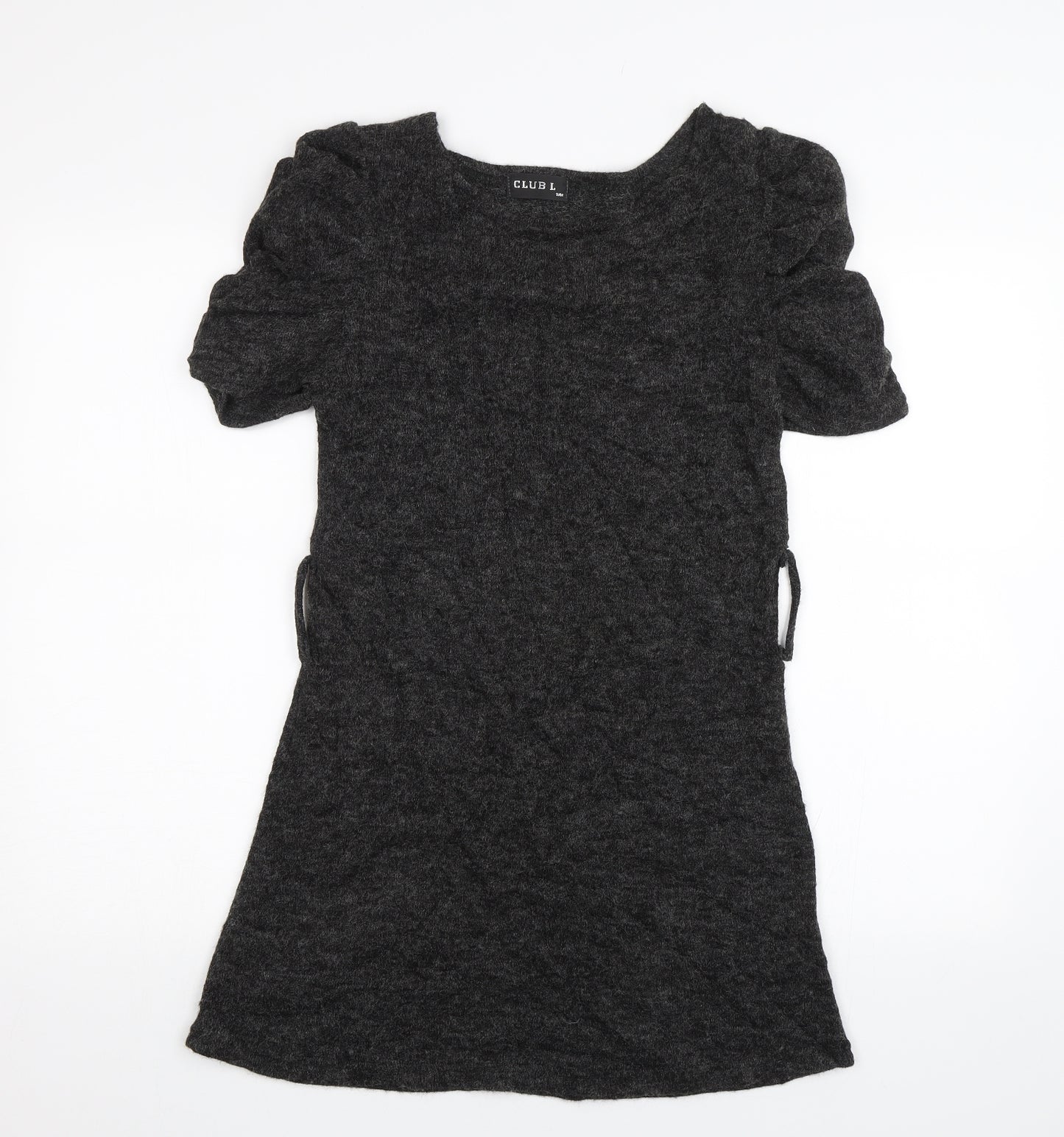 Club L Womens Grey   Jumper Dress  Size S