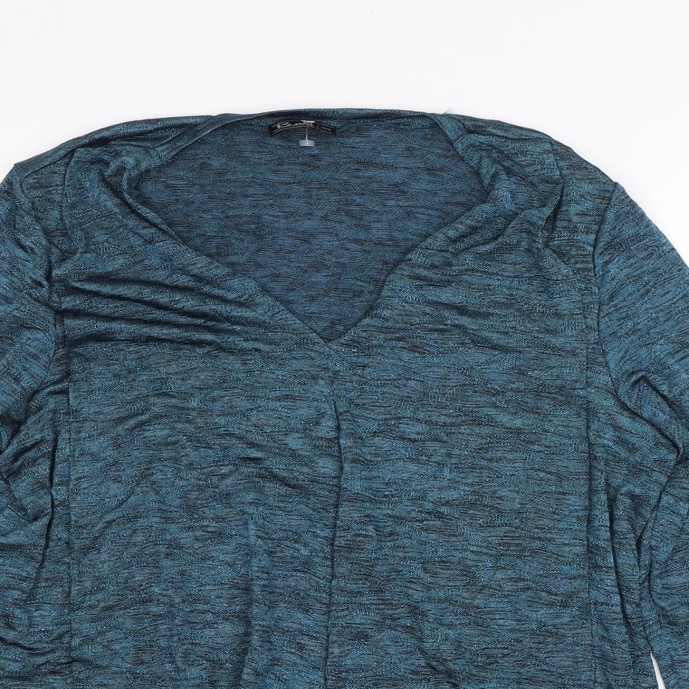 Bali Womens Blue   Basic Blouse Size XL