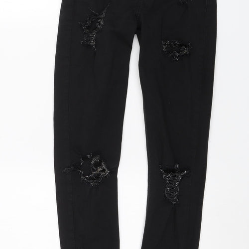 Topshop Womens Black   Skinny Jeans Size 26 in L28 in