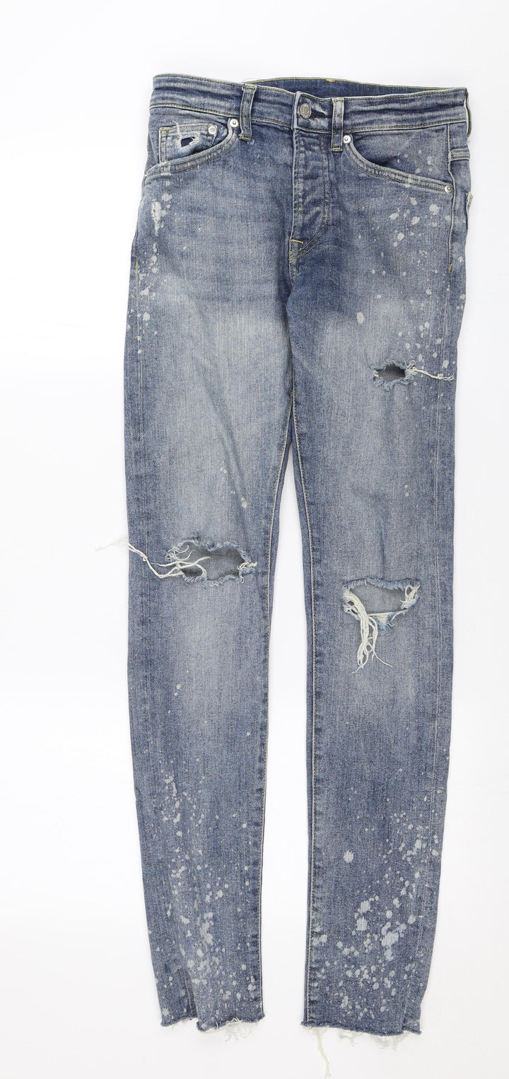 H&M Womens Blue Skinny Jeans Size 28 in L30 in