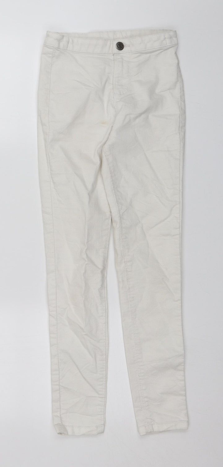 Candy Couture Girls White Skinny Jeans Size 11 Years