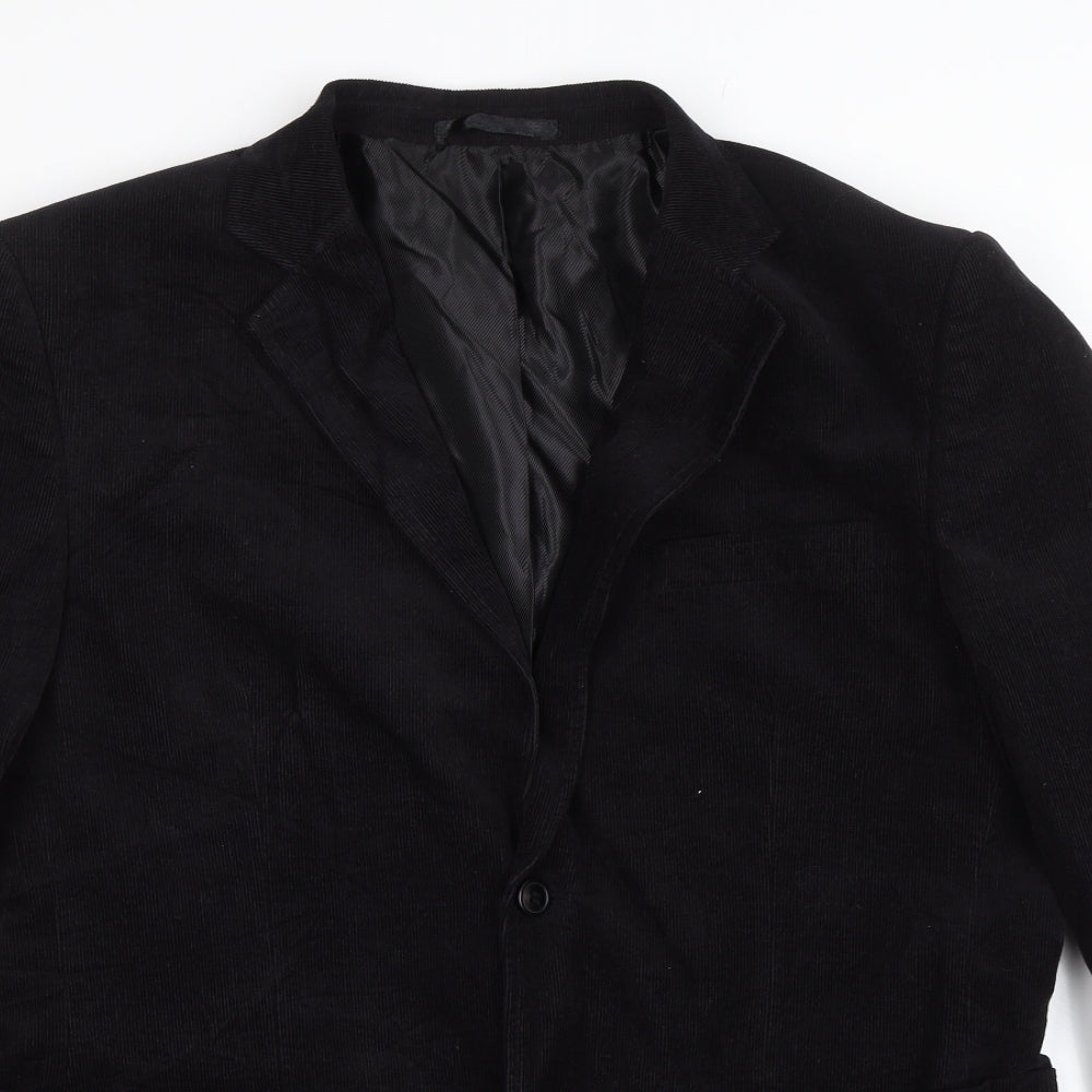 Cedar Wood State Mens Black   Jacket Blazer Size 42