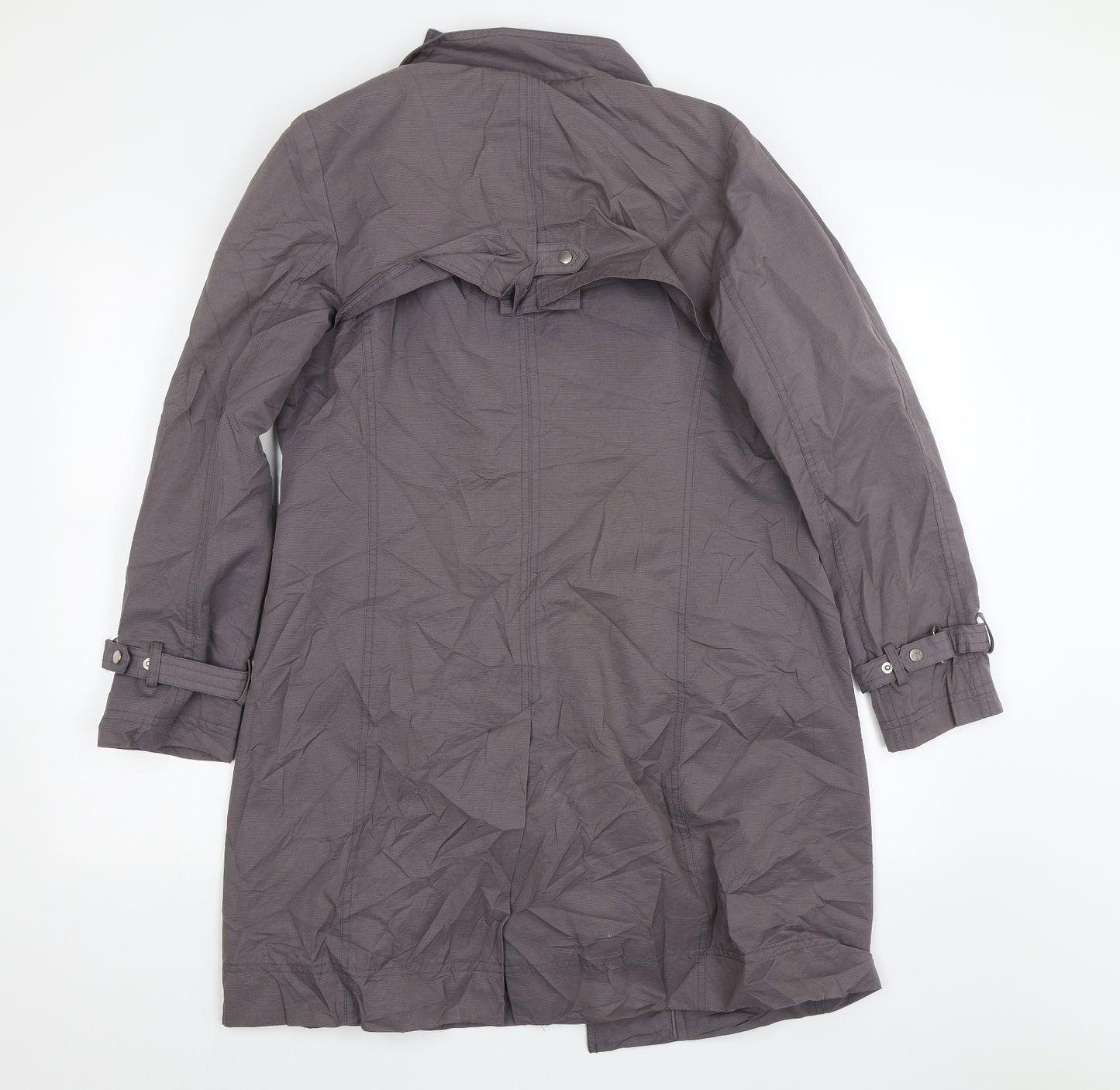 John Lewis Womens Grey   Overcoat Jacket Size 14