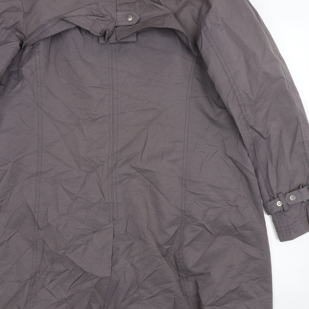 John Lewis Womens Grey   Overcoat Jacket Size 14