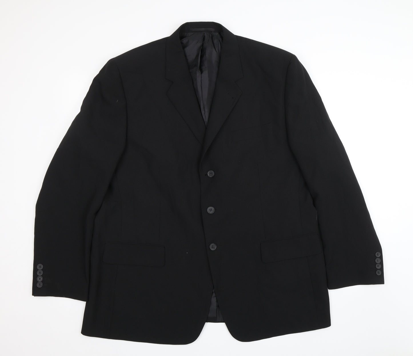 George Mens Black   Jacket Blazer Size 46