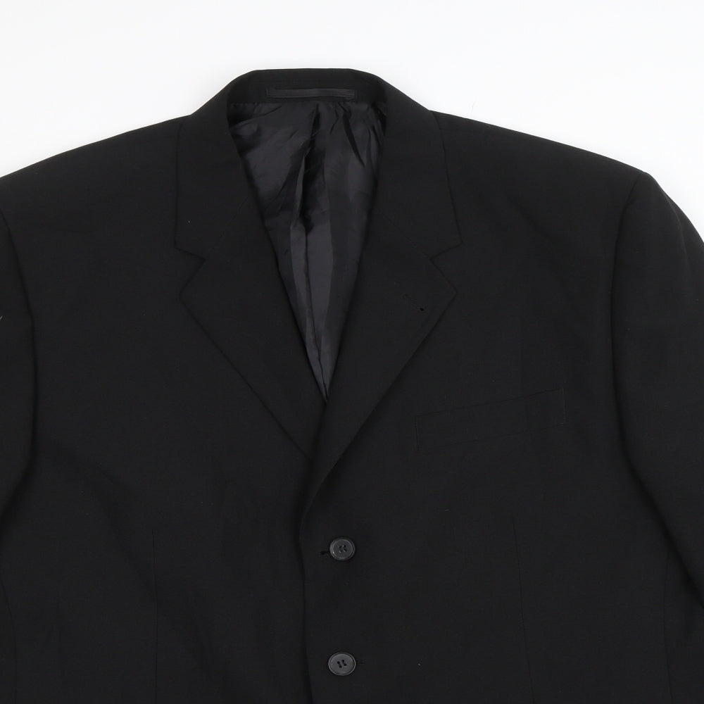 George Mens Black   Jacket Blazer Size 46