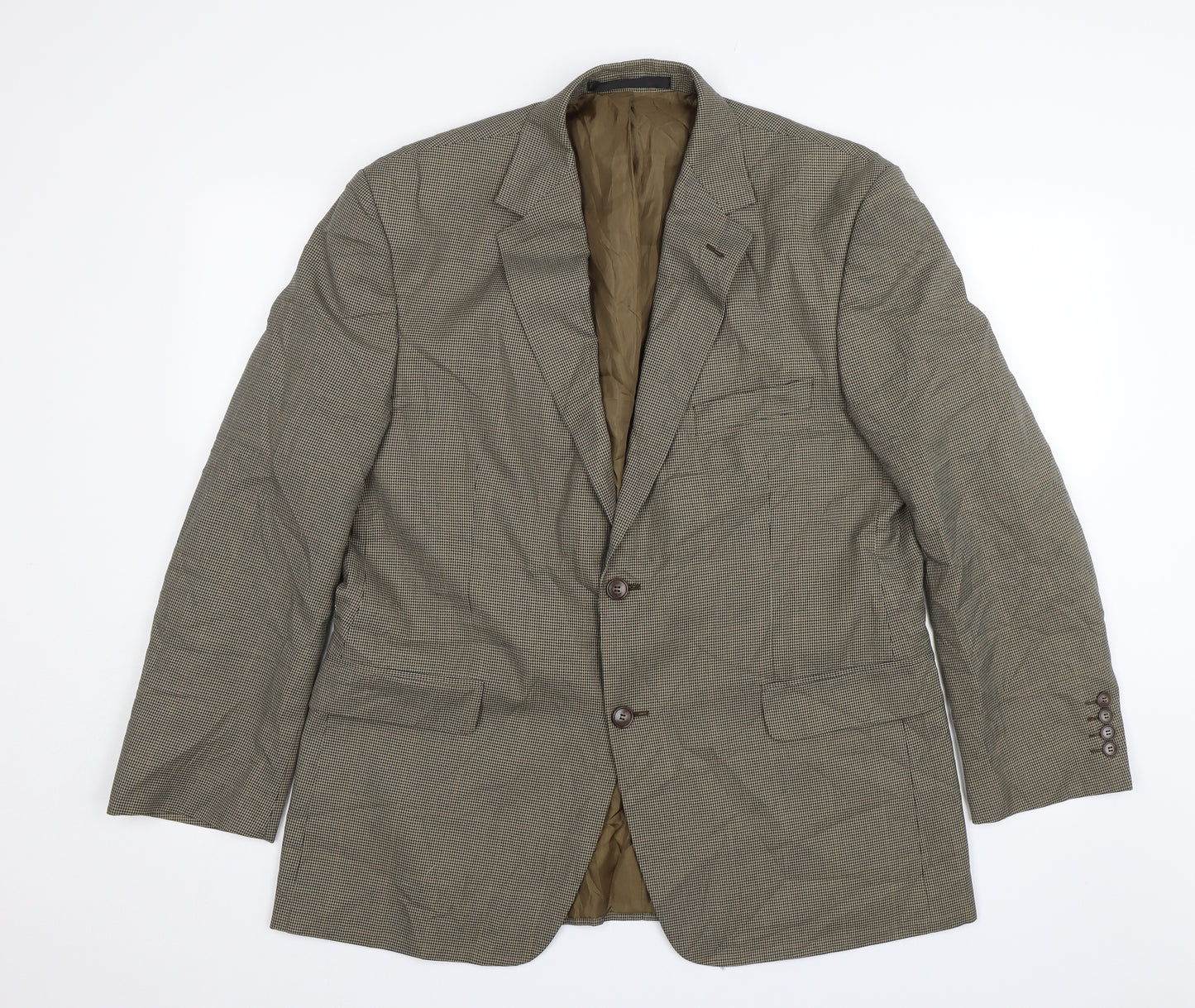 Marks and Spencer Mens Brown Check  Jacket Blazer Size 42