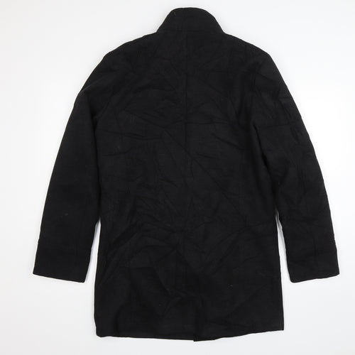 F&F Womens Black   Pea Coat Jacket Size S
