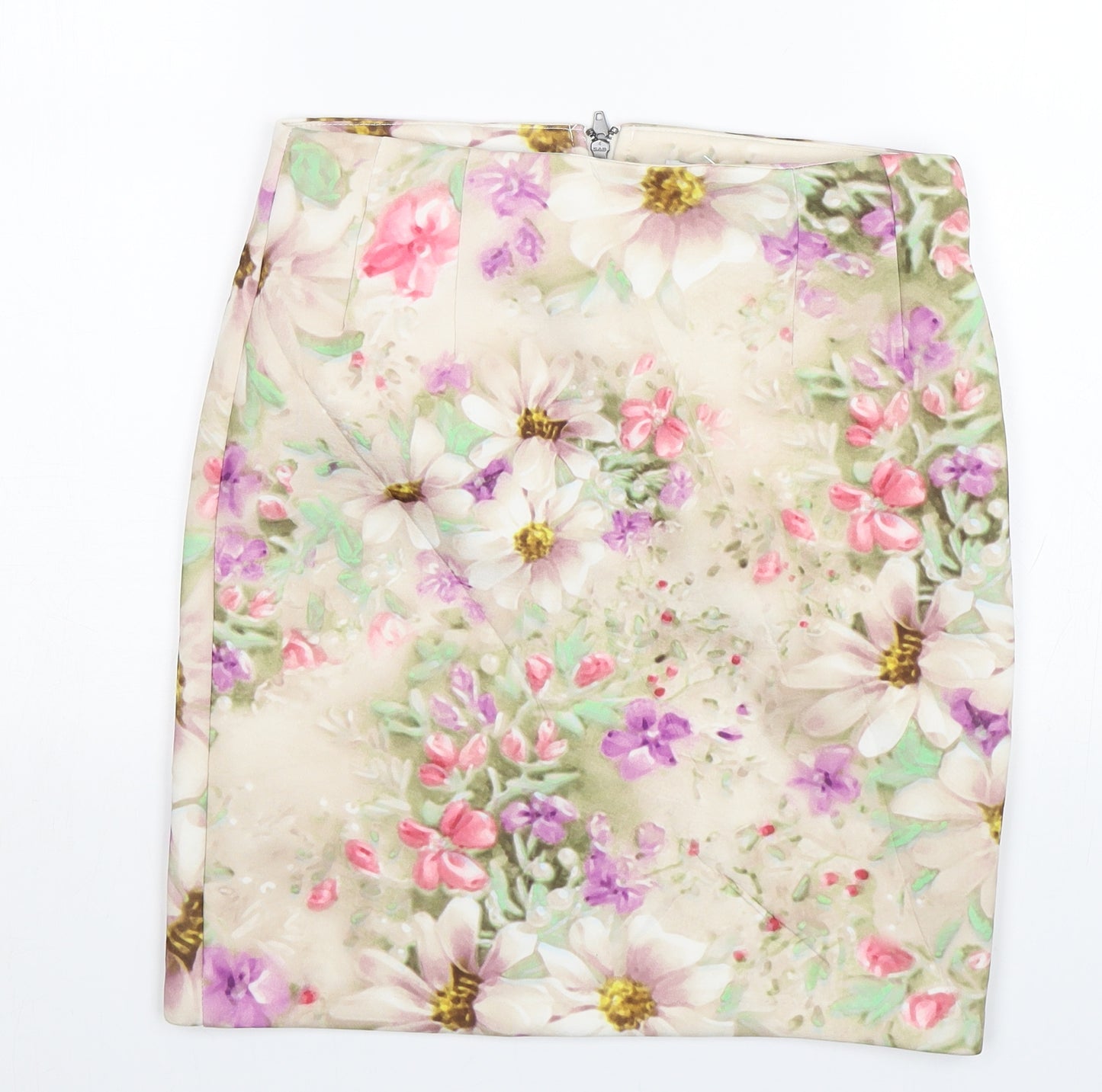 Vera Moda Womens Beige Floral  Mini Skirt Size XS
