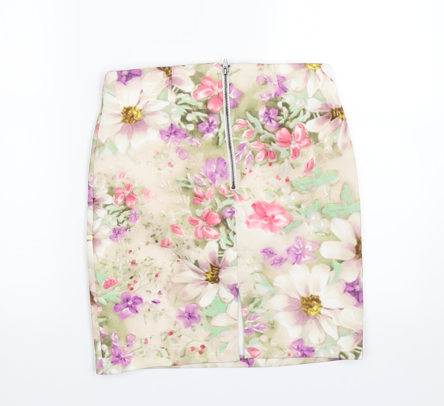 Vera Moda Womens Beige Floral  Mini Skirt Size XS