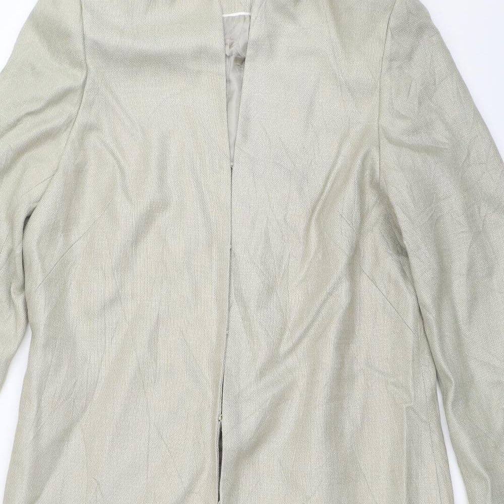 Jaeger Womens Green   Overcoat Jacket Size 14
