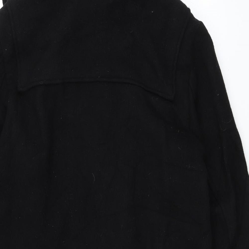 Pierre Remon Mens Black   Overcoat Jacket Size M