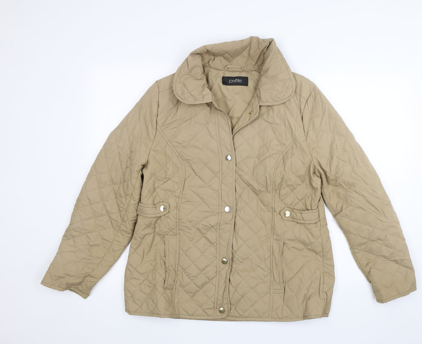 BHS Womens Beige   Quilted Jacket Size 16