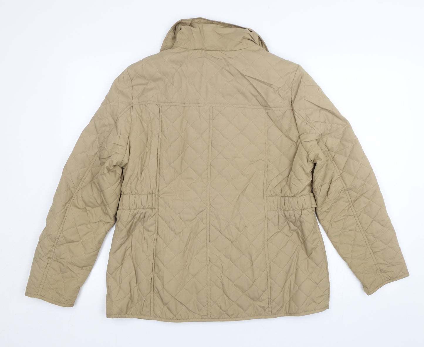 BHS Womens Beige   Quilted Jacket Size 16