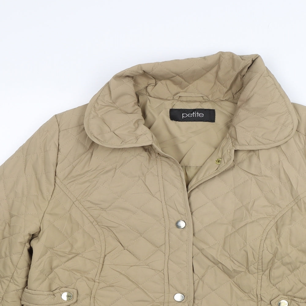 BHS Womens Beige   Quilted Jacket Size 16
