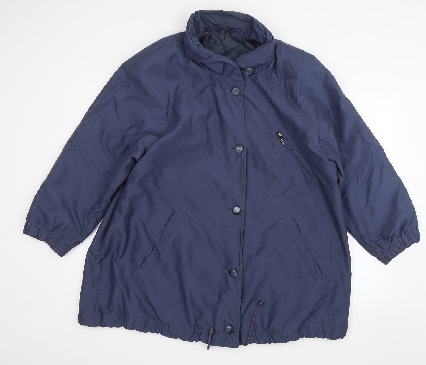 St Michael Womens Blue   Overcoat Jacket Size 16