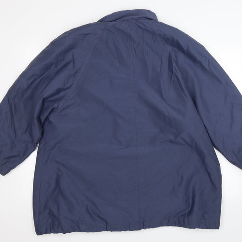 St Michael Womens Blue   Overcoat Jacket Size 16