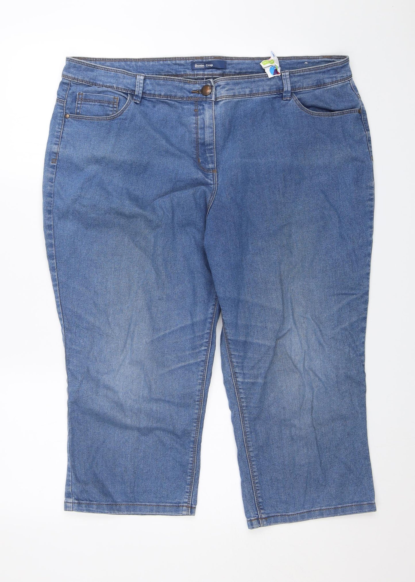 BHS Womens Blue   Cropped Jeans Size 20 L20 in