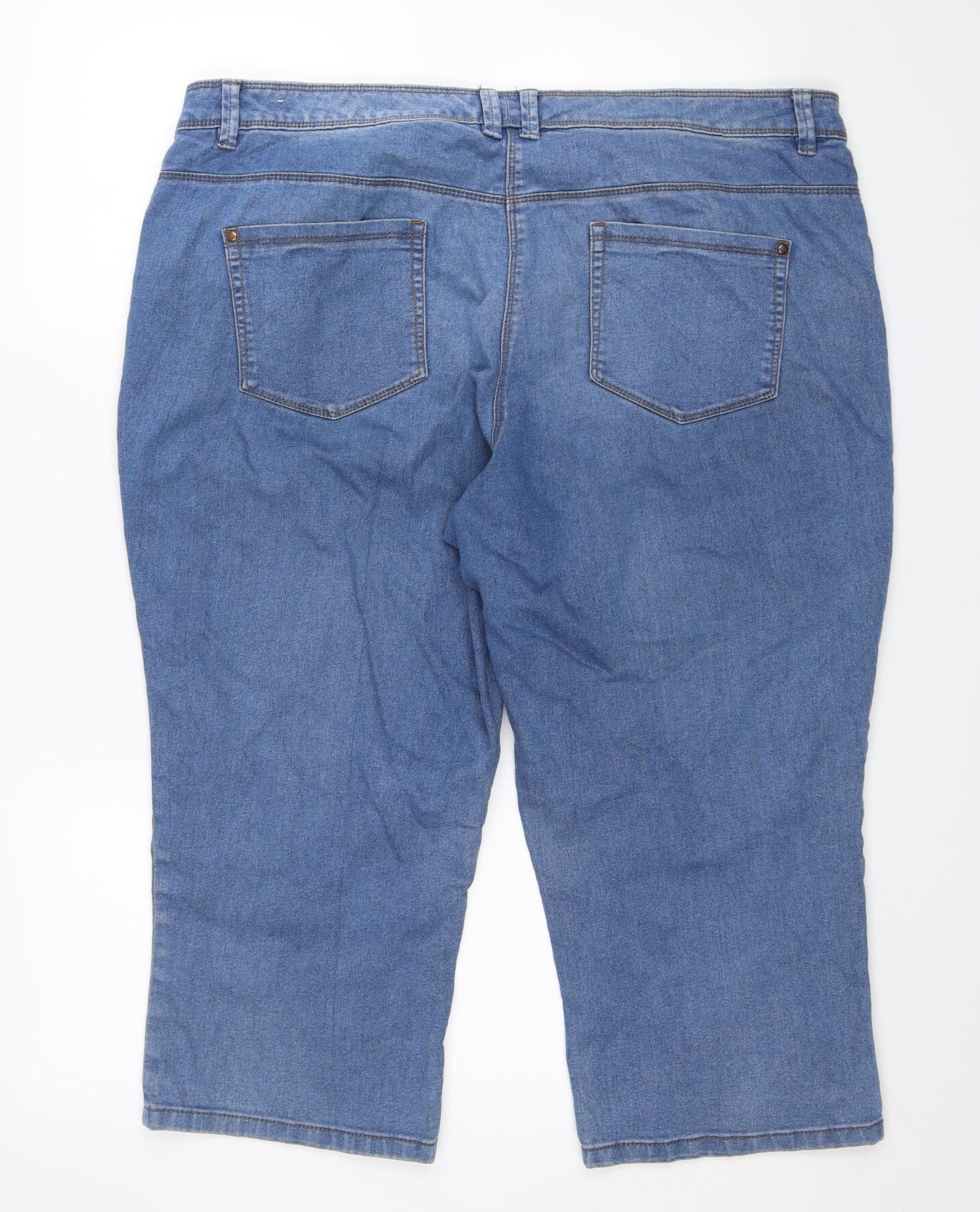 BHS Womens Blue   Cropped Jeans Size 20 L20 in