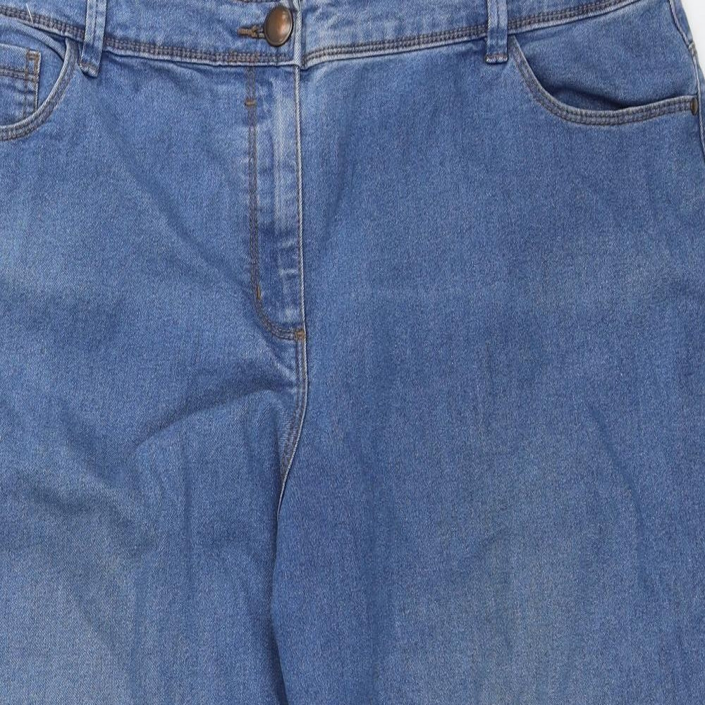 BHS Womens Blue   Cropped Jeans Size 20 L20 in