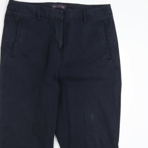 M&S Womens Blue   Chino Trousers Size 34 in L21 in