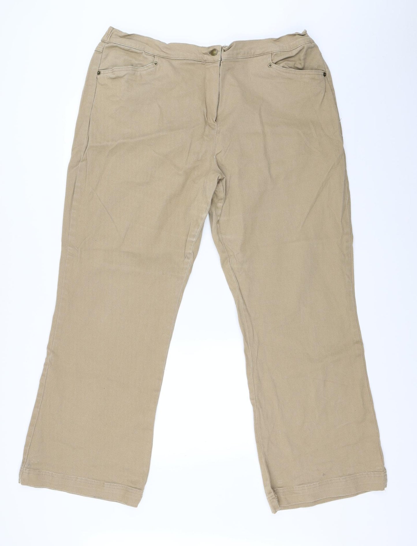 In Denim Womens Brown   Chino Trousers Size 22 L29 in