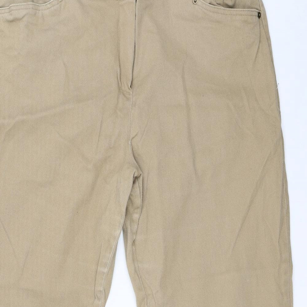 In Denim Womens Brown   Chino Trousers Size 22 L29 in