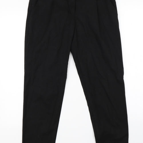 Preworn Womens Black   Dress Pants Trousers Size 10 L25 in