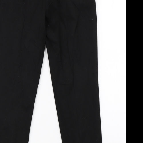 Preworn Womens Black   Dress Pants Trousers Size 10 L25 in