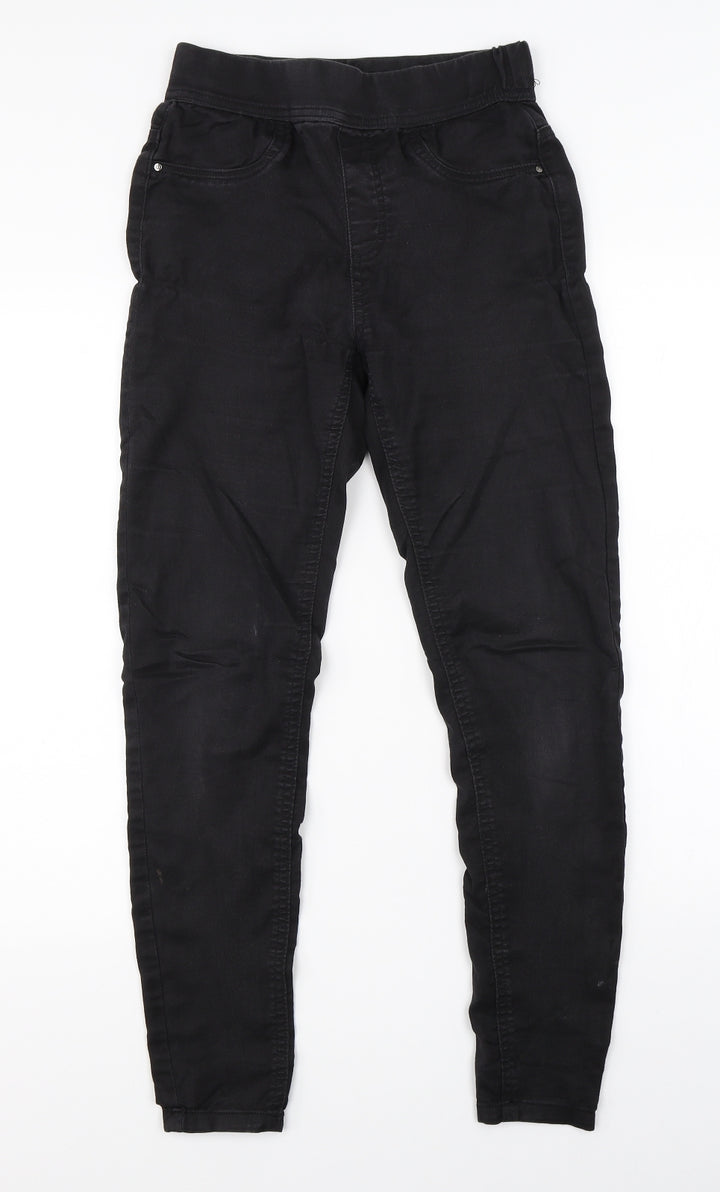 TU Womens Black Denim Jegging Jeans Size 8 L26 in